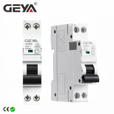 Free Shipping GEYA GYM9N 1P N MCB DPN 6A 10A 16A 20A 25A 32A 40A 220V AC Mini Circuit Breaker B Curve C Curve