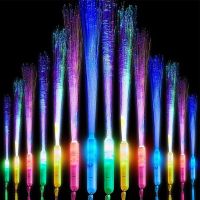 ✓✗♚ 100pcs Glow Stick Fiber Optic Wands Luminous Fiber Stick Light Up Fiber Optic Rod Glow In The Dark Birthday Wedding Party Favors