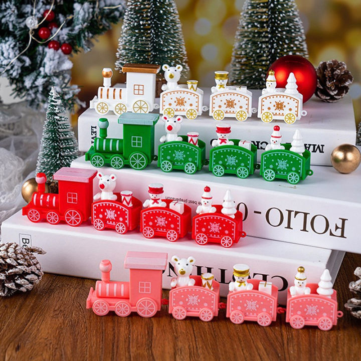 uni-1pc-plastic-christmas-train-2023-xmas-ornament-xmas-home-decor-xmas-kids-gift-ตกแต่งคริสต์มาส