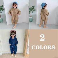 Dou KIDS เสื้อผ้าเด็ก [คุณภาพสูง พร้อมส่ง] ชุดจั๊มสูทยีน สไตล์เกาหลี ฤดูใบไม้ผลิ สําหรับผู้ชาย ผู้หญิง