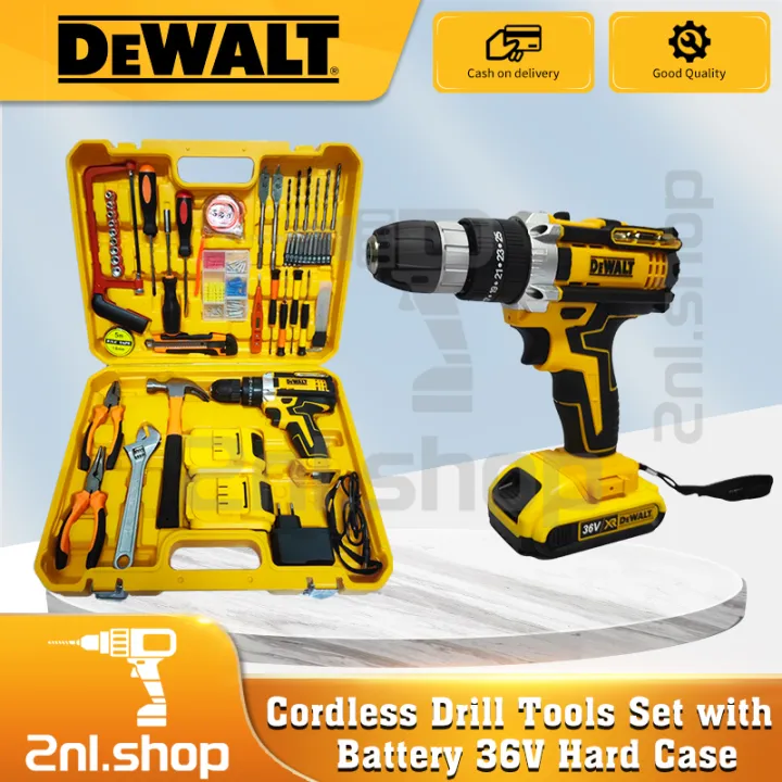 DeWALT 2pcs 36V Liion Battreries Cordless Drill Set Battery Drill Home