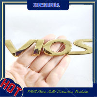 อะไหล่สติกเกอร์รูปลอกตรารถยนต์ตกแต่งรถยนต์ XSD 1 X ABS ทอง VIOS Logo Huruf