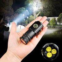 2023✴ 3 LED Flashlight 18350 Torch 1800LM ATR Luminus SST20 Rechargeable USB C Light IP68 Waterproof with Magnet for Hiking Camping