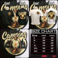 ۩camping เสื้อยืด cotton