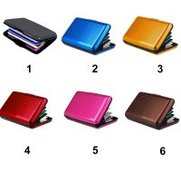 Metal ID Case Credit Card Holder RFID Protect Aluminum Wallet