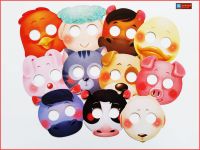 My Animals Masks Cards การ์ดหน้ากากเพื่อนสัตว์ของหนู ตอน โอ๊ะโอเพื่อนสัตว์ในฟาร์ม (11แผ่น)