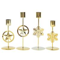 Iron Taper Candle Holder Gold Iron Candle Holders Vintage Luxury Christmas Candle Holder Decorative Gold Tealight Candle Holder For Wedding Housewarming Gift usefulness