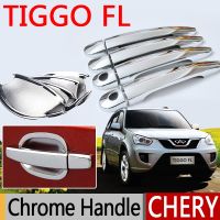 ขายดีสำหรับ Chery Tiggo FL ที่จับประตูชุบโครเมียม2011 2012 2013 2014 2015สติ๊กเกอร์ปิดรถยนต์แต่งรถ