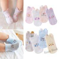 【hot sale】 ✶ C10 Set of 4 Pairs Baby Boy Girl Soft Cotton Ankle Short Socks NB to 2 Years