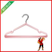 ไม้แขวนเสื้อ HANSEN แพ็ก 10 ชิ้น สีชมพูCLOTHES HANGER HANSEN PINK 10PCS **คุณภาพดี**