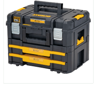 DEWALT ชุดกล่องเครื่องมือแบบมีเพิ่ม 2 ลิ้นชัก TSTAK รุ่น DWST83395-1