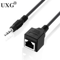 3.5mm Male Jack Audio Cable to RJ45 Ethernet LAN Network Cable Accessory FE13