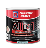 NIPPON VINILEX สีรองพื้นและทับหน้า ALL IN 1 กึ่งเงา |กระป๋อง||แกลลอน|TTR