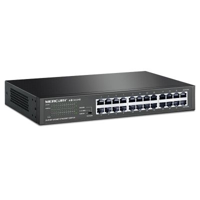 [COD] MERCURY 24-port full Gigabit switch SG124D rack-mounted network monitoring transmission