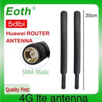 Eoth 1 2ชิ้นเสาอากาศ4G Lte ปลั๊กตัวเชื่อมต่อ SMA ตัวผู้5dbi สำหรับเราเตอร์ Huawei โมเด็มเครื่องทวนสัญญาณไร้สายภายนอกเสาอากาศ