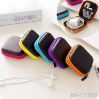 1pcs Mini Portable Earphone Bag Coin Purse Headphone USB Cable Case Wallet Carrying Pouch Bag Earphone Accessory Storage Box