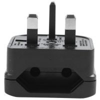 5X Euro 2 Pin to 3 Pin Converter Plug Adapter Black