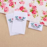 Custom Sewing label  fold  Custom Clothing Labels - Fabric Name Tags   Logo or Text  Cotton Ribbon  Custom Design  (MD3035) Labels