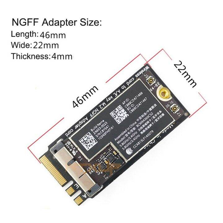 Scheda WiFi Broadcom BCM94360CD 802.11ac + Bluetooth 4.0 Per Apple 27 - Foto 3