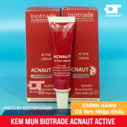 CHÍNH HÃNG Kem mụn Biotrade Acnaut Active Cream chấm mụn giảm mụn sưng đỏ,