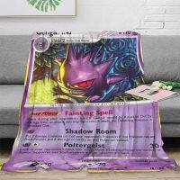 Pokemon Animation Battle Card Original Fleece Flannel Lamb Blanket Home Decoration Lunch Break Blanket ChildrenS Room Cute Gift