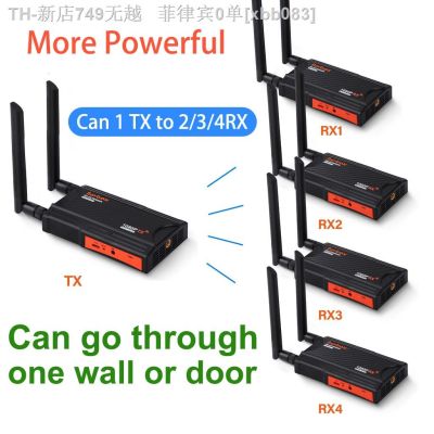 【CW】♕◆  200m Wifi Video Transmitter Receiver Extender 1x4 1 To 2 3 4 for PS4 DVD Computer TV