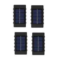 4Pcs Solar Light Waterproof Led Light for Garden Street Landscape Balcony Decor Solar Wall Lamp Outdoor