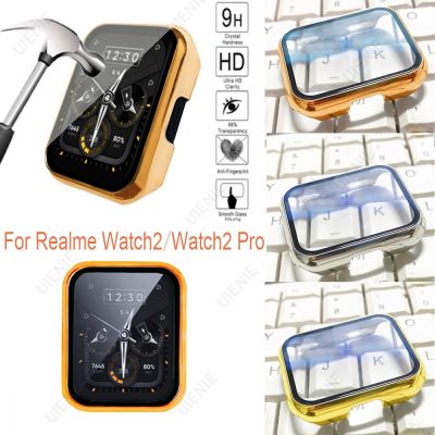 PC With Tempered Glass Protective Case For Realme Watch 2 / Watch 2 Pro Cover Tempered Film Thin Bumper Protective Film Shell