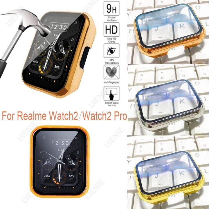 pc-with-tempered-glass-protective-case-for-realme-watch-2-watch-2-pro-cover-tempered-film-thin-bumper-protective-film-shell