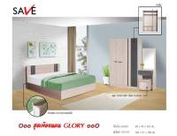 GOOD MATTRESS  ชุดห้องนอน GLORY 6 ฟุต // MODEL : GLORY-SET ดีไซน์สวยหรู สไตล์ยุโรป ประกอบด้วย ( เตียง+ตู้เสื้อผ้า+โต๊ะแป้ง ) แข็งแรงทนทาน