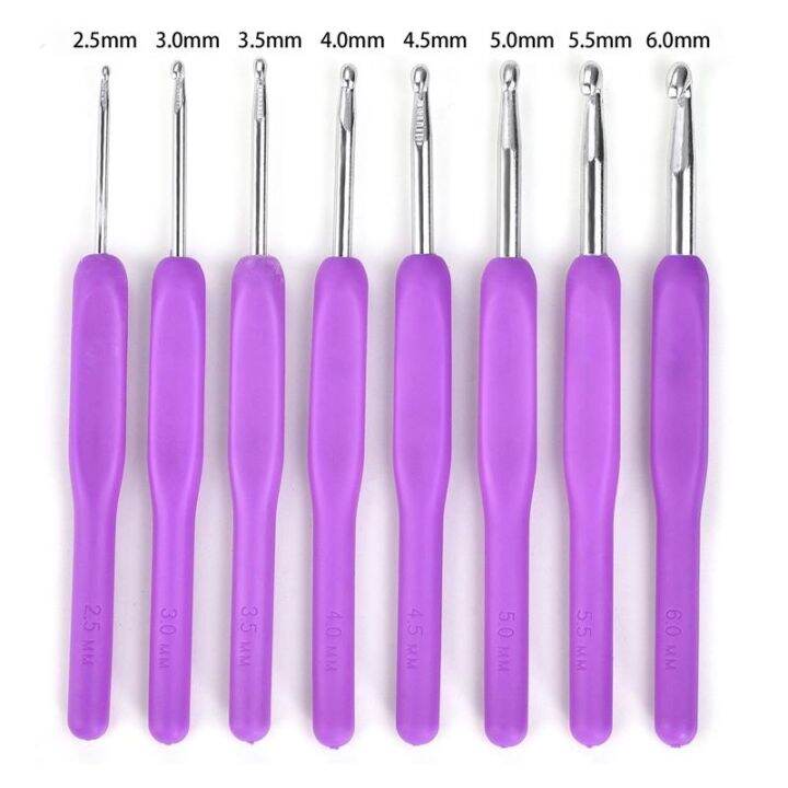 cw-8pcs-crochet-multicolor-plastic-handles-aluminum-knitting-needles-weave-yarn-sewing-set-2021