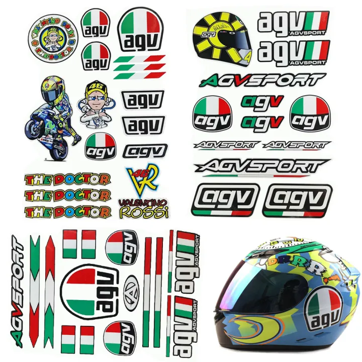 AGV Sticker The Doctor VR46 Reflective Motorcycle Stickers waterproof