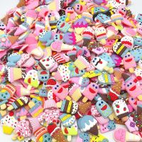 [Order at least 5PCS]pvc soft rubber popsicle ice cream patch diy summer simulation cone ice cream hairpin refrigerator decorative accessories