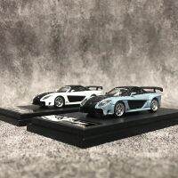 ซุปเปอร์โมเดลรถรุ่น1:64 RX-7อัลลอยหล่อรถสปอร์ต-ขาวและท้องฟ้าสีเทา