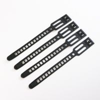 8X120mm Trapezoidal Nylon Cable Releasable Plastic Wire Zip Ties Set  Industrial Supply Fasteners Black Color