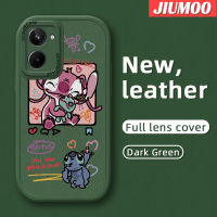 เคส JIUMOO สำหรับ Realme 10 Pro 5G Realme 10 Pro Plus เคสลายการ์ตูนสีชมพูสติทช์มอนสเตอร์เคสโทรศัพท์มีลายดีไซน์ใหม่นุ่มหนังฝาปิดด้านหลังเลนส์เต็มรูปแบบเคสป้องกันกล้องเคสกันกระแทก