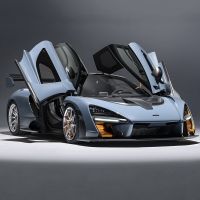 1/32 Mclaren Senna รถจำลองของเล่นโลหะโมเดลรถยนต์สปอร์ตรถของเล่นจำลองเสียงและไฟของสะสมของขวัญสำหรับเด็ก