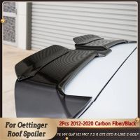 For Oettinger Roof Spoiler Extentions Flaps Rear Wing Fit VW Golf 7 MK7 7.5 R GTI GTD R-LINE E-GOLF 2012-2020 Carbon Fiber/Black