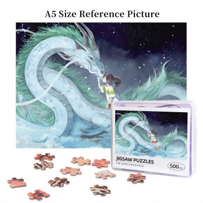 Spirited Away Wooden Jigsaw Puzzle 500 Pieces Educational Toy Painting Art Decor Decompression toys 500pcs