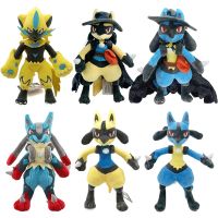 【CC】 Anime Soft Lucario Riolu Zeraora Stuffed Cartoon Mega Plushies Birthday Gifts for Children