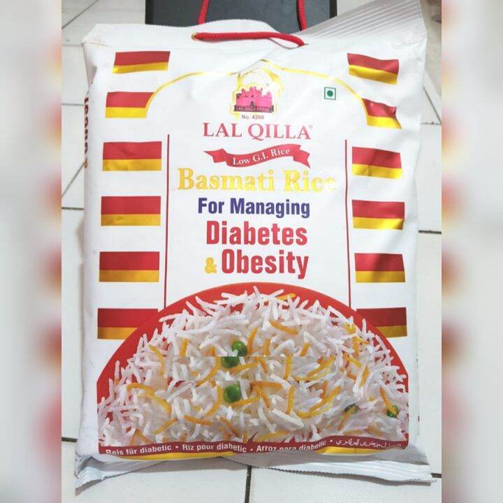 Beras Basmati Lal Qilla Original 5KG Beras untuk Diet Diabetes Obesity