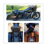 Retrofit Backrest Cushion Backrest Pillow Motorcycle for Harley Street Glide