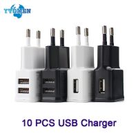 10ชิ้น USB เครื่องชาร์จติดผนัง5V2A อะแดปเตอร์ปลั๊กสำหรับ iPhone 14 13