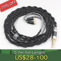 Pure 99 Silver Inside Earphone Nylon Cable For AKG N5005 N30 N40 MMCX LN008021