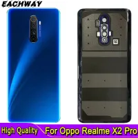 เคสฝาครอบฝาหลังปิดโทรศัพท์ประตูหลัง X2pro X2 Realme Oppo ขนาด6.5นิ้ว + เคสฝาหลังโทรศัพท์ X2 Realme เลนส์กล้องถ่ายรูปสำหรับกระจกหลัง