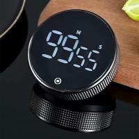 Self Regulated Rotary Timer Magnetic Suction Led Mute Timer Kitchen Countdown Beauty Movement Reminder Kitchen Practical Timer