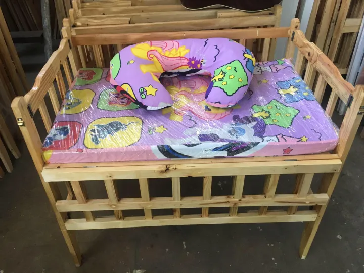 dropside crib with uratex and nursing pillow Lazada PH