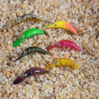 YINGXING เบส5ซม. 2.5กรัมอุปกรณ์ตกปลาเบ็ดตกกุ้งปลาเทราท์เหยื่อแข็ง Crankbait ลอยอุปกรณ์ตกปลาเหยื่อล่อปลา