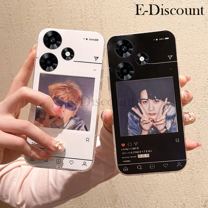 เคสโทรศัพท์ใหม่สำหรับ-realme-c53-ฝาครอบ-ins-คู่กรอบรูปแฟชั่นนุ่มโปร่งใสกันการตกสำหรับ-realme-c53-เคส