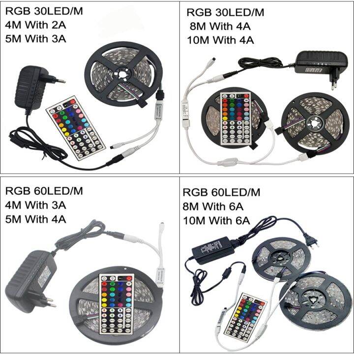 cw-led-strip-dc-12v-smd-5050-rgb-led-strip-light-flexible-diode-tape-ribbon-light-stripes-4m-5m-10m-with-controller-adapter-set-kit